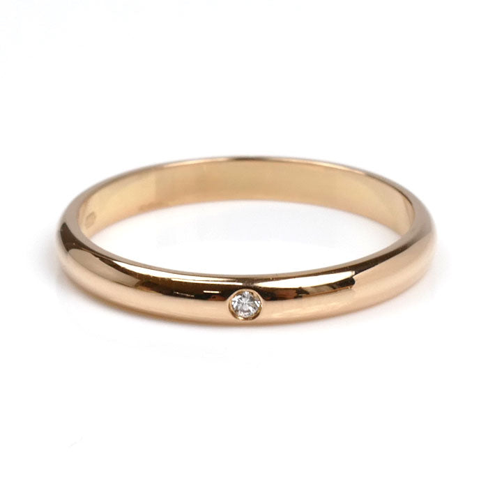 CARTIER カルティエ K18PG ピンクゴールド 1895ウェディング 1P ダイヤ リング・指輪 B4088255 15号 55 2.4g レディース【中古】