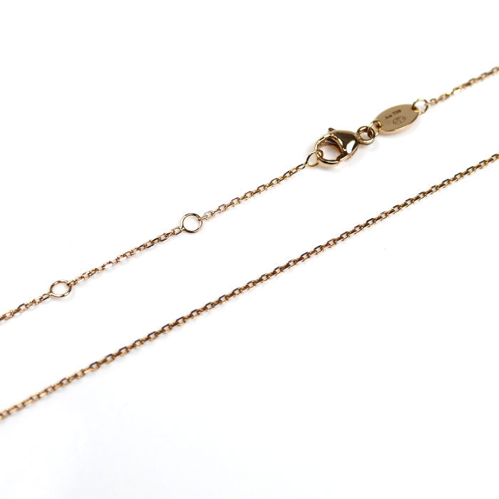 Chaumet ショーメ K18PG ピンクゴールド ジュ ドゥ リアン オニキス ダイヤ ネックレス 085107-000 3.2g 38/40/42cm レディース【中古】