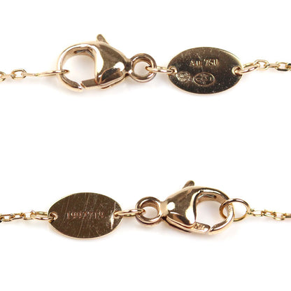 Chaumet ショーメ K18PG ピンクゴールド ジュ ドゥ リアン オニキス ダイヤ ネックレス 085107-000 3.2g 38/40/42cm レディース【中古】