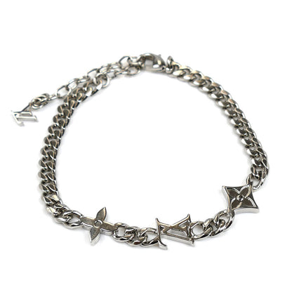 LOUIS VUITTON ルイ・ヴィトン メタル モノグラム ロウ ブレスレット M1407A RM4264 ～23.5cm ユニセックス【中古】