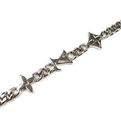 LOUIS VUITTON ルイ・ヴィトン メタル モノグラム ロウ ブレスレット M1407A RM4264 ～23.5cm ユニセックス【中古】