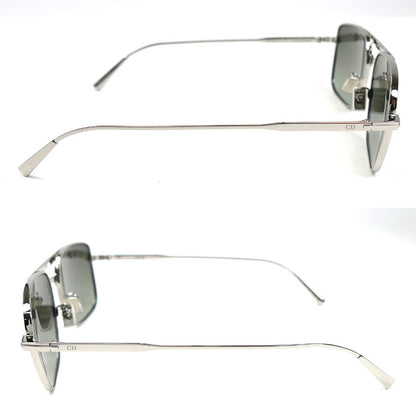 Christian Dior クリスチャンディオール DiorBlackSuit ナビゲーターシェイプ ツーブリッジ サングラス シルバー グリーングラデーション SUTS17UXR_F0C1 メンズ 56□16 145【中古】【美品】