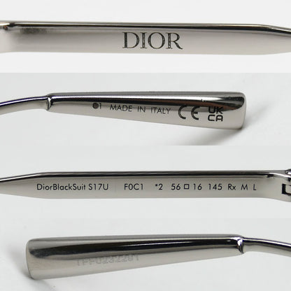 Christian Dior クリスチャンディオール DiorBlackSuit ナビゲーターシェイプ ツーブリッジ サングラス シルバー グリーングラデーション SUTS17UXR_F0C1 メンズ 56□16 145【中古】【美品】