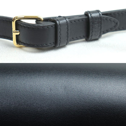 CELINE セリーヌ フォルコ キュイル トリオンフ ショルダーバッグ ブラック 198263DU3.38NO レディース【中古】【美品】