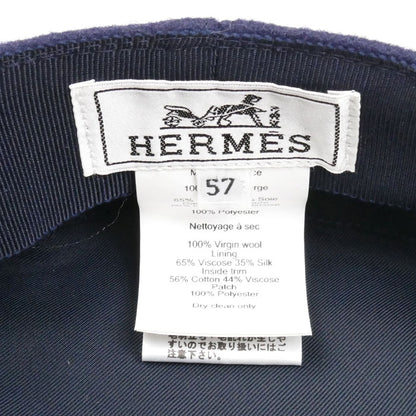 HERMES エルメス ヴォーバンセーラー キャスケット ネイビー H232034N 
57 レディース【中古】【美品】