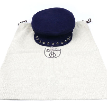 HERMES エルメス ヴォーバンセーラー キャスケット ネイビー H232034N 
57 レディース【中古】【美品】