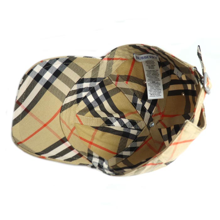BURBERRY バーバリー ノバチェック キャップ ベージュ 8085723 L ユニセックス【中古】【美品】