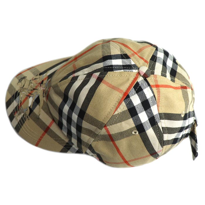 BURBERRY バーバリー ノバチェック キャップ ベージュ 8085723 L ユニセックス【中古】【美品】