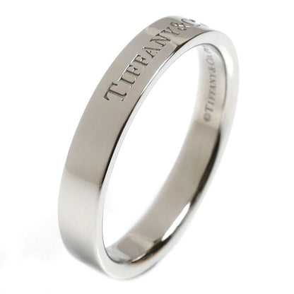 TIFFANY&Co. ティファニー Pt950プラチナ フラットバンド 1P ダイヤ リング・指輪 ダイヤモンド 21号 7.9g メンズ【中古】【美品】