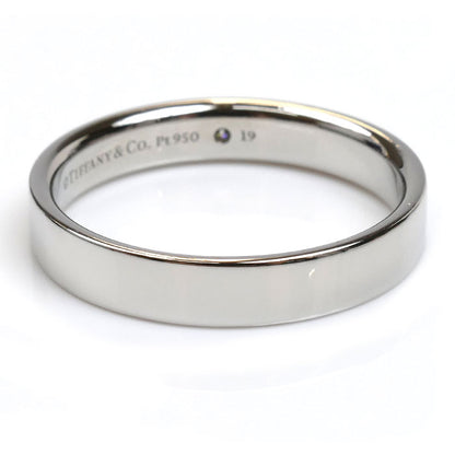 TIFFANY&Co. ティファニー Pt950プラチナ フラットバンド 1P ダイヤ リング・指輪 ダイヤモンド 21号 7.9g メンズ【中古】【美品】