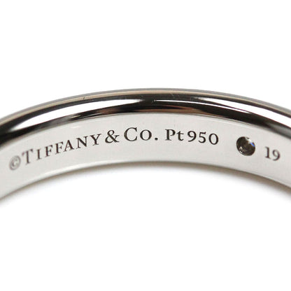 TIFFANY&Co. ティファニー Pt950プラチナ フラットバンド 1P ダイヤ リング・指輪 ダイヤモンド 21号 7.9g メンズ【中古】【美品】