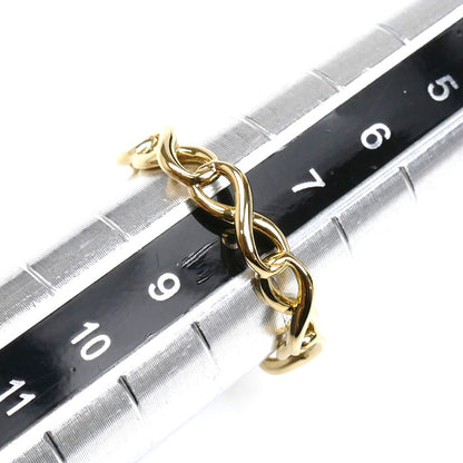 TIFFANY&Co. ティファニー K18YG イエローゴールド インフィニティ ナローバンド リング・指輪 8号 1.7g レディース【中古】【美品】