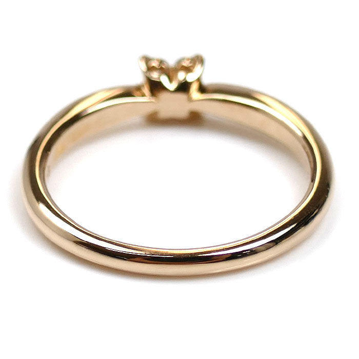 Ponte Vecchio ポンテヴェキオ K18PG ピンクゴールド リング・指輪 ダイヤモンド0.18ct 12号 3.0g レディース【中古】【美品】