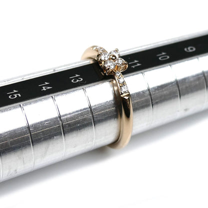 Ponte Vecchio ポンテヴェキオ K18PG ピンクゴールド リング・指輪 ダイヤモンド0.18ct 12号 3.0g レディース【中古】【美品】