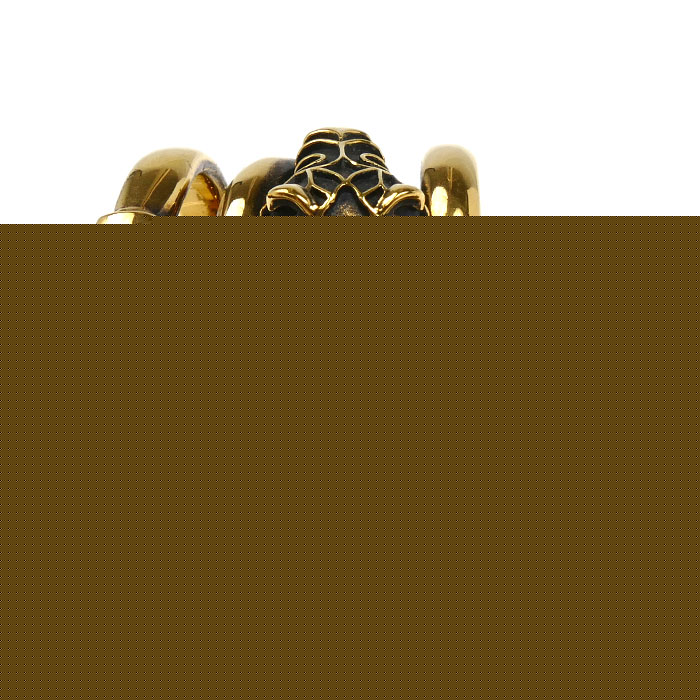 GUCCI グッチ GP タイガーヘッド ダブルラップ リング・指輪 401983 14号 33.7g メンズ レディース ユニセックス【中古】