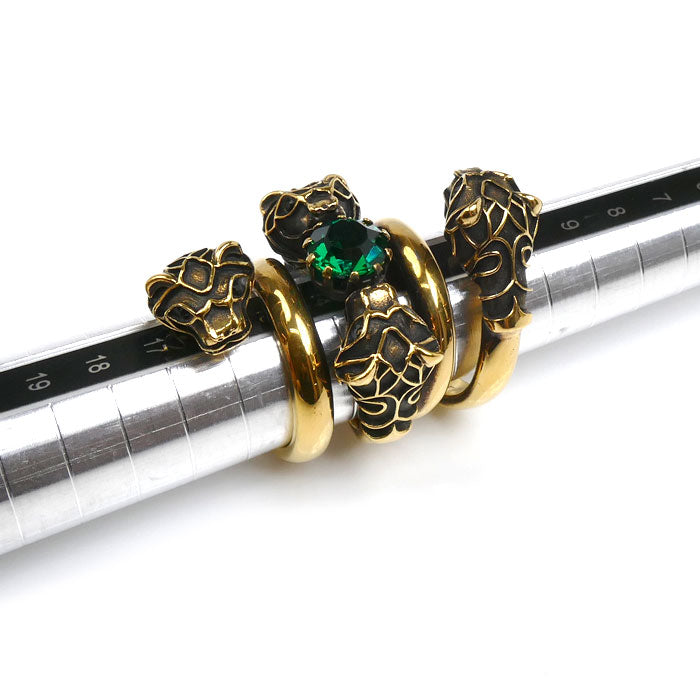 GUCCI グッチ GP タイガーヘッド ダブルラップ リング・指輪 401983 14号 33.7g メンズ レディース ユニセックス【中古】