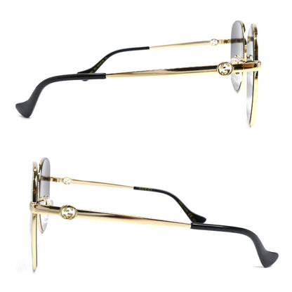 GUCCI グッチ インターロッキングG サングラス ゴールド グレーグラデーション GG1089SA 001 61□15-145 チェーン付き ユニセックス【中古】【美品】
