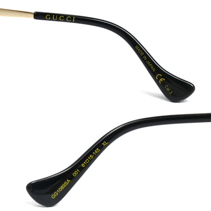 GUCCI グッチ インターロッキングG サングラス ゴールド グレーグラデーション GG1089SA 001 61□15-145 チェーン付き ユニセックス【中古】【美品】