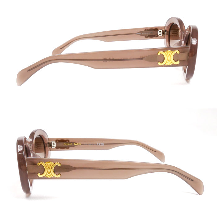 CELINE セリーヌ トリオンフ サングラス クリアパープル CL40194U 45F 52□22 145 レディース【中古】