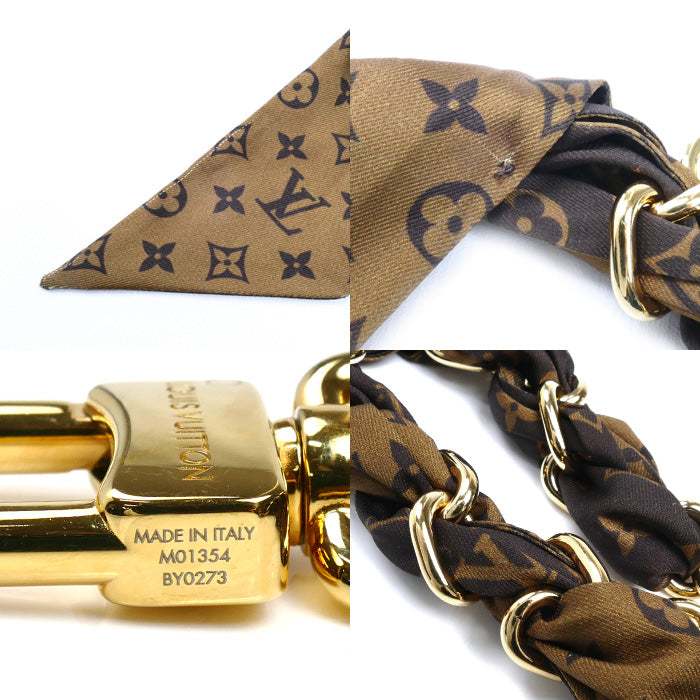 LOUIS VUITTON ルイ・ヴィトン GP シルク バッグチャーム チェーン フラール チャーム M01354 BY0273 レディース【中古】【美品】