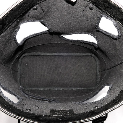 LOUIS VUITTON ルイ・ヴィトン ウィズホールズ 川久保 玲コラボ トートバッグ モノグラムアンプラント ブラック M45887 AR0281 レディース【中古】【美品】