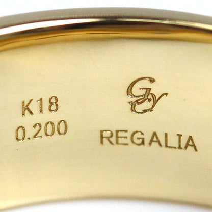 ゆきざき K18YG イエローゴールド レガリア リング・指輪 ダイヤモンド0.20ct 18号 12.8g メンズ【中古】【美品】