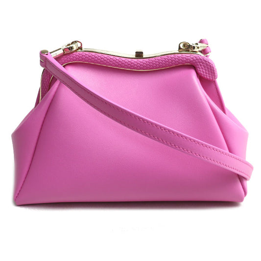 BVLGARI ブルガリ セルペンティーヌ ポーチ 2Wayショルダーバッグ ピンク レディース【中古】【極美品】