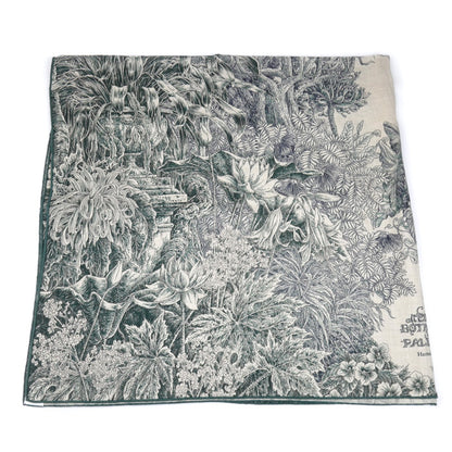 HERMES エルメス カレジュアン BOTANICO DI PALERMO パレルモの植物園にて ストール グリーン ヴェール・ロデン / ナチュラル / アンクル H244121S 05 レディース【中古】【美品】