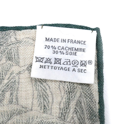 HERMES エルメス カレジュアン BOTANICO DI PALERMO パレルモの植物園にて ストール グリーン ヴェール・ロデン / ナチュラル / アンクル H244121S 05 レディース【中古】【美品】