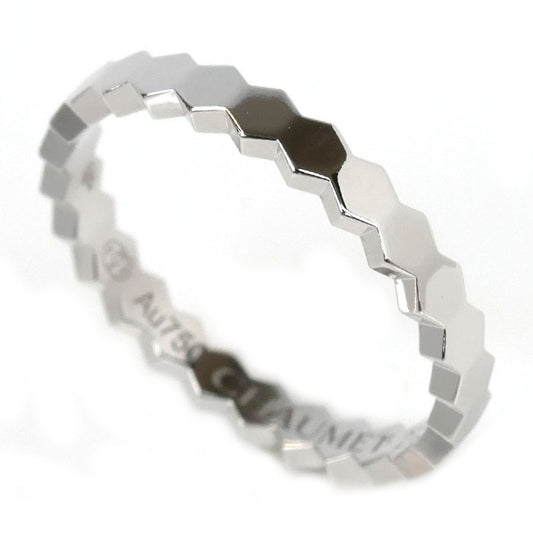 Chaumet ショーメ K18WG ホワイトゴールド ビーマイラブ ハニカム リング・指輪 081930 8号 48 1.8g レディース【中古】【美品】