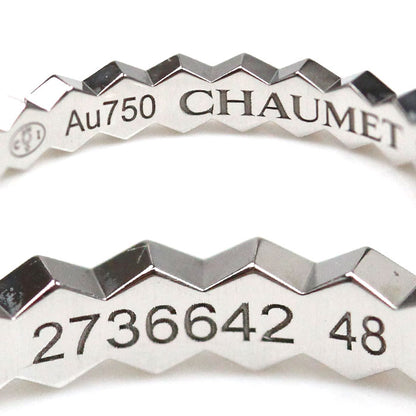 Chaumet ショーメ K18WG ホワイトゴールド ビーマイラブ ハニカム リング・指輪 081930 8号 48 1.8g レディース【中古】【美品】