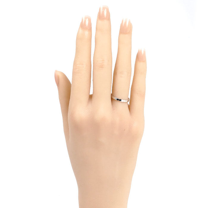 Chaumet ショーメ K18WG ホワイトゴールド ビーマイラブ ハニカム リング・指輪 081930 8号 48 1.8g レディース【中古】【美品】