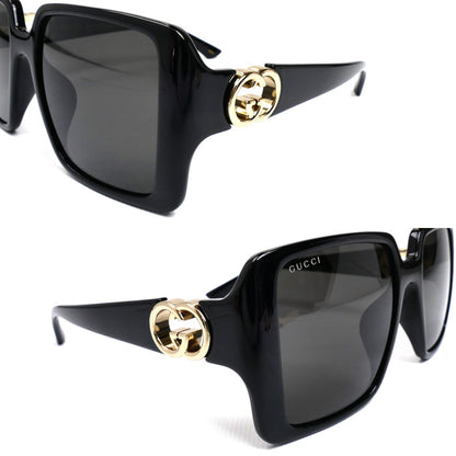 GUCCI グッチ スクエア サングラス ブラック GG1692SA 001 54□18-140 ユニセックス【中古】【美品】