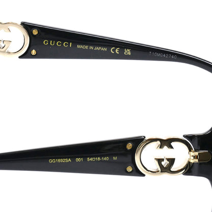 GUCCI グッチ スクエア サングラス ブラック GG1692SA 001 54□18-140 ユニセックス【中古】【美品】