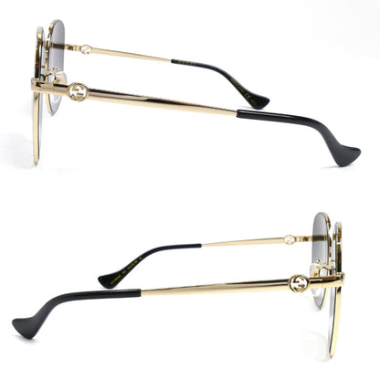 GUCCI グッチ インターロッキングG サングラス ゴールド GG1089SA 001 61□15-145 チェーン付き ユニセックス【中古】【美品】