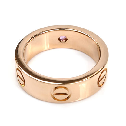 CARTIER カルティエ K18PG ピンクゴールド ラブ 1P ピンクサファイア リング・指輪 B4064450 10号 50 9.0g レディース【中古】【美品】