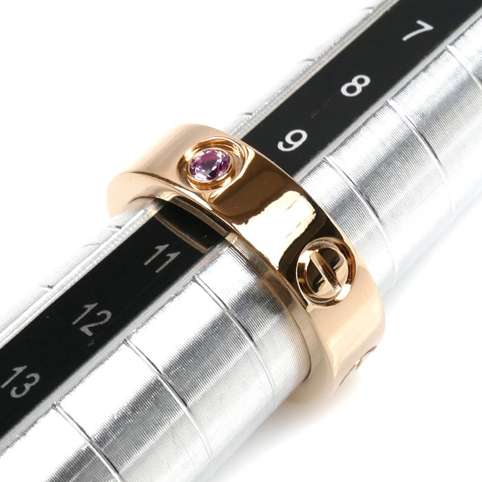 CARTIER カルティエ K18PG ピンクゴールド ラブ 1P ピンクサファイア リング・指輪 B4064450 10号 50 9.0g レディース【中古】【美品】