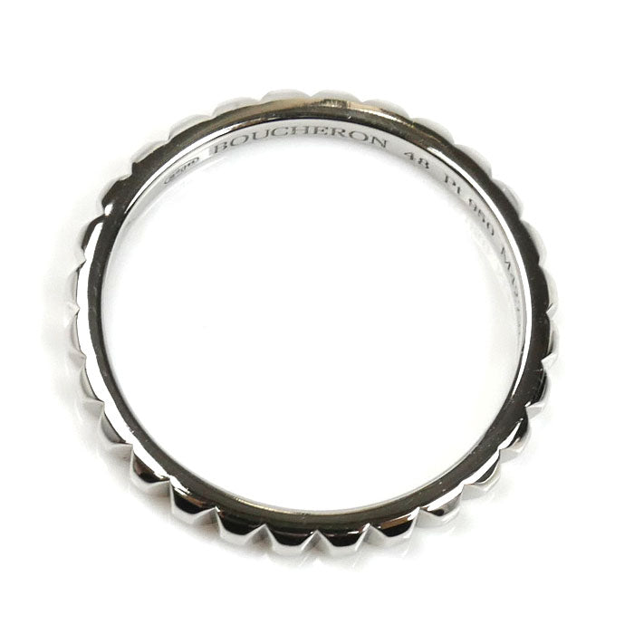 Boucheron ブシュロン Pt950プラチナ クルドパリ スモール リング・指輪 JAL01160 8号 48 2.5g レディース【中古】【美品】