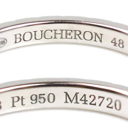 Boucheron ブシュロン Pt950プラチナ クルドパリ スモール リング・指輪 JAL01160 8号 48 2.5g レディース【中古】【美品】