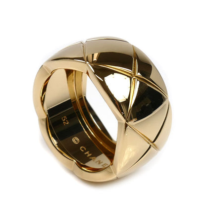 CHANEL シャネル K18YG イエローゴールド ココクラッシュ ラージ リング・指輪 J10574 12号 52 11.7g レディース【中古】【美品】