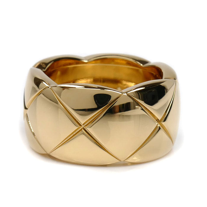 CHANEL シャネル K18YG イエローゴールド ココクラッシュ ラージ リング・指輪 J10574 12号 52 11.7g レディース【中古】【美品】