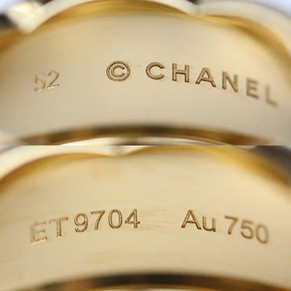 CHANEL シャネル K18YG イエローゴールド ココクラッシュ ラージ リング・指輪 J10574 12号 52 11.7g レディース【中古】【美品】