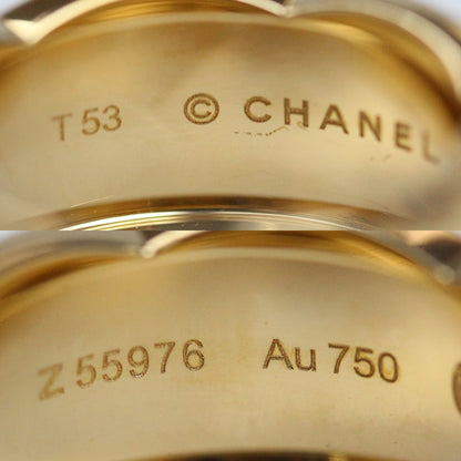 CHANEL シャネル K18YG イエローゴールド ココクラッシュ ラージ リング・指輪 J10574 13号 53 11.0g レディース【中古】【美品】