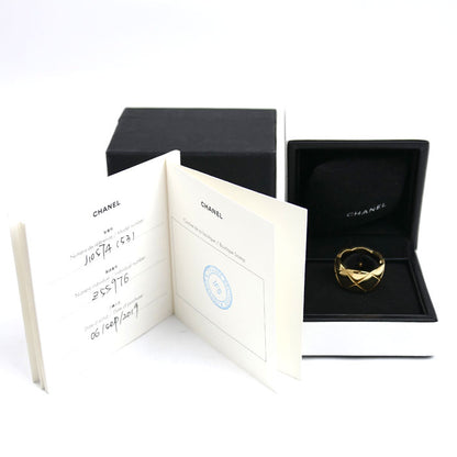 CHANEL シャネル K18YG イエローゴールド ココクラッシュ ラージ リング・指輪 J10574 13号 53 11.0g レディース【中古】【美品】