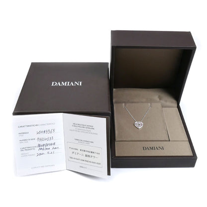 Damiani ダミアーニ K18WG ホワイトゴールド ベルエポック ハート ルビー ダイヤ ネックレス 20083365 ルビー ダイヤモンド 5.4g 40/45cm レディース【中古】【美品】
