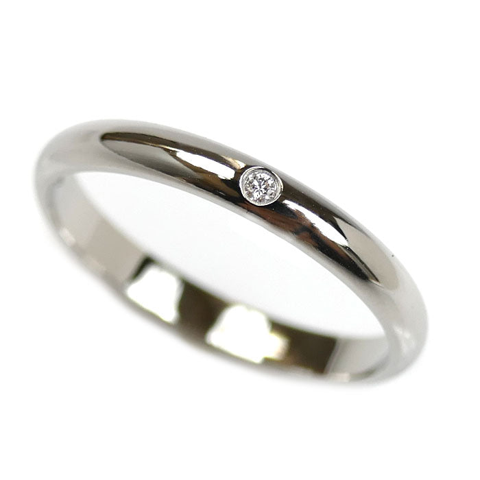 CARTIER カルティエ Pt950プラチナ ウェディング 1P ダイヤ リング・指輪 B4057754 14号 54 3.2g レディース【中古】【美品】