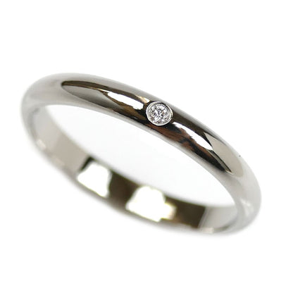 CARTIER カルティエ Pt950プラチナ ウェディング 1P ダイヤ リング・指輪 B4057754 14号 54 3.2g レディース【中古】【美品】
