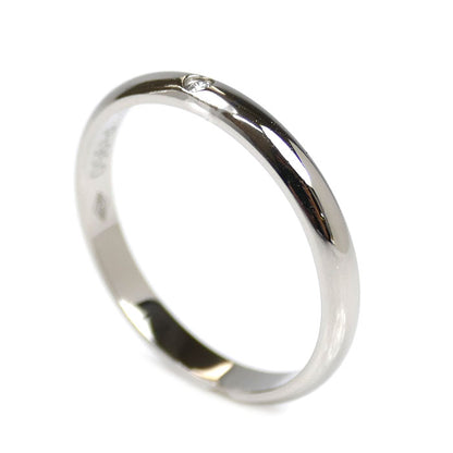 CARTIER カルティエ Pt950プラチナ ウェディング 1P ダイヤ リング・指輪 B4057754 14号 54 3.2g レディース【中古】【美品】
