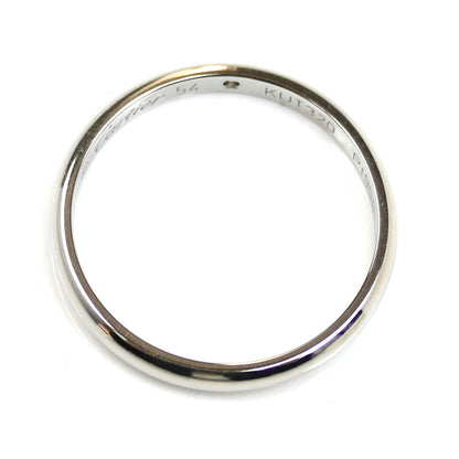 CARTIER カルティエ Pt950プラチナ ウェディング 1P ダイヤ リング・指輪 B4057754 14号 54 3.2g レディース【中古】【美品】