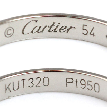 CARTIER カルティエ Pt950プラチナ ウェディング 1P ダイヤ リング・指輪 B4057754 14号 54 3.2g レディース【中古】【美品】